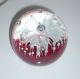 Kristall - Glas - Kugel Rot,  Briefbeschwerer,  Paperweight,  623 Gr.  Rot Dekokugel Dekorglas Bild 1