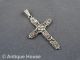 Silber 835 Alterer Kettenanhänger Kreuz Mit Blütendekor Schmuck & Accessoires Bild 1