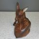 Seltene Western Germany Cortendorf Keramik Figur 15,  5cm Reh Rehkitz Bambi 2535a 1920-1949, Art Déco Bild 4