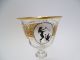 Seltenes Antikes Weißweinglas Mit Scherenschnitt Motiven Goldrand Wein Glas Sammlerglas Bild 1
