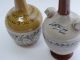 Paar Antike Alkohol Whiskey Sammler Flaschen Kannen Keramik Ausgefallenes Design Nach Form & Funktion Bild 1