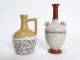 Paar Antike Alkohol Whiskey Sammler Flaschen Kannen Keramik Ausgefallenes Design Nach Form & Funktion Bild 4