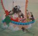 Japanisches Rollbild Kakejiku Die Sieben Glücksgötter Japan Scroll 3497 Asiatika: Japan Bild 4