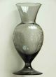 Glasvase Vase - Floral Handgeschliffen Theresienthal 18cm - Gemarkt Th Mit Krone Sammlerglas Bild 2