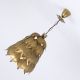 Lampe Eisen Blattgold Lamp Vintage Gold Leaf BlÄtter Artischocke Hollywood 1960-1969 Bild 11