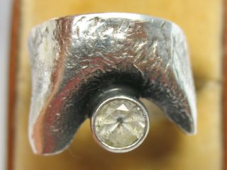 Ninex Korut Oy Finland Top Massiver Bergkristall Designer Ring Aus 925 Silber Bild