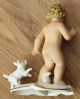 Filigrane Gerold Porzellanfigur 5554 Mädchenakt Mit Hund Gold Staffiert - 14 Cm Figuren Bild 9