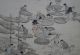 Antikes Japanisches Rollbild Kakejiku Dorfszene Japan Scroll 3519 Asiatika: Japan Bild 3