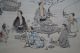 Antikes Japanisches Rollbild Kakejiku Dorfszene Japan Scroll 3519 Asiatika: Japan Bild 4