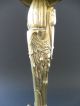 :: Jugendstil Marabu Leuchter Marabou Candlestick Art Nouveau Bronze Brass Bird 1890-1919, Jugendstil Bild 7