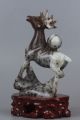 Exquisite Chinesische Natürliche Dushan Jadeschnitzen Hirsch - Statue Entstehungszeit nach 1945 Bild 4