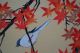 Antikes Japanisches Rollbild Kakejiku Vögel Im Herbst Japan Scroll 3539 Asiatika: Japan Bild 5