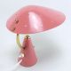 Tisch Lampe Leuchte Lamp 50s Rosa Pink Perforiert Mid Century Vintage 1950-1959 Bild 3