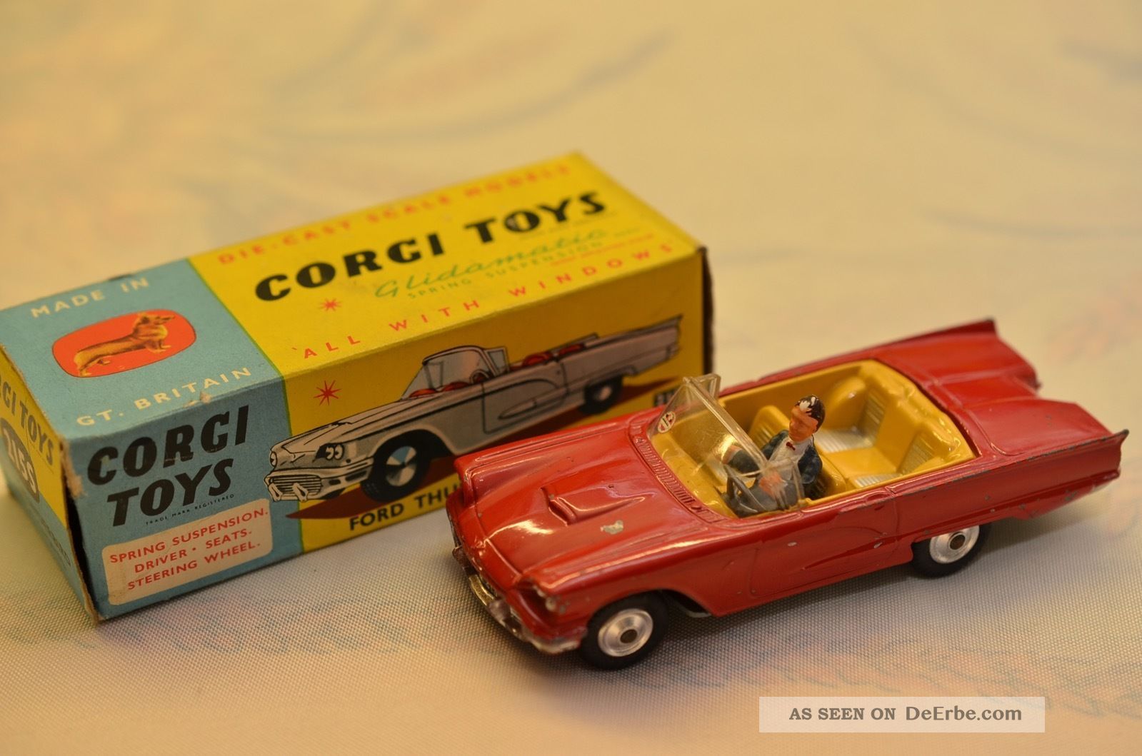 Sammlerstück Corgi Toys 215s Ford Thunderbird - Open Sports Fahrzeuge Bild