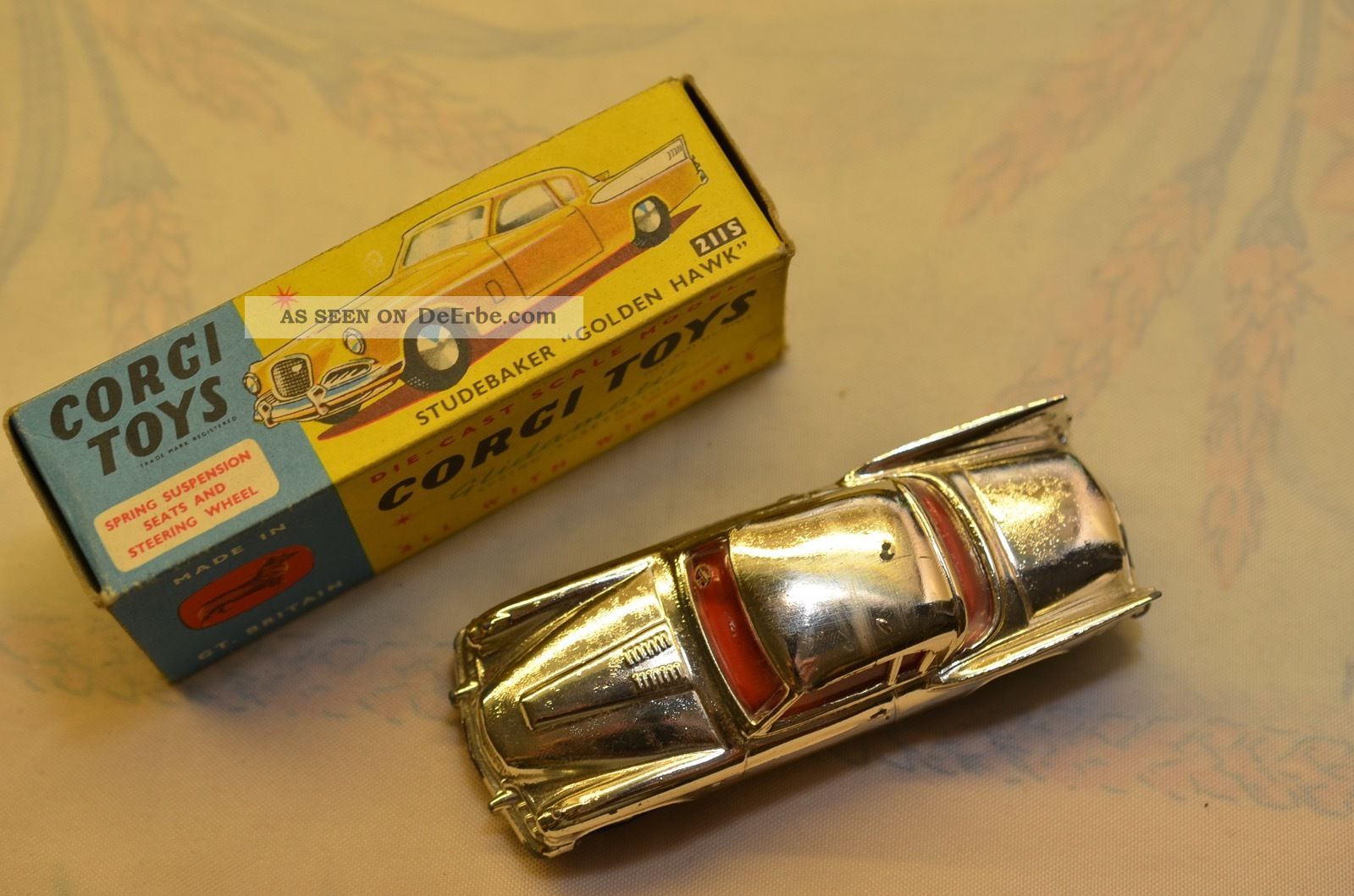 Sammlerstück Corgi Toys 211s Studebaker „golden Hawk 