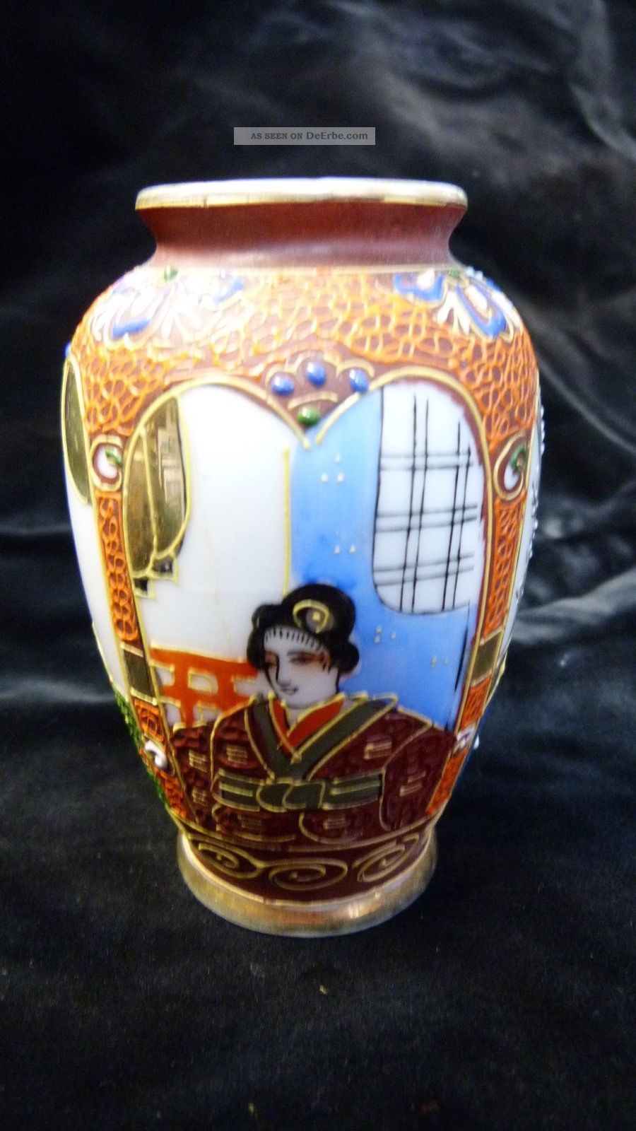 Chinesisches Porzellan - Kleine Vase - Handbemalt - Ca.  60er/70er Jahre Nach Marke & Herkunft Bild