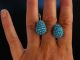 Stylish Blue Agate Earrings Ohrringe Gold 585 Blau Achate Schmuck & Accessoires Bild 3
