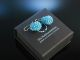 Stylish Blue Agate Earrings Ohrringe Gold 585 Blau Achate Schmuck & Accessoires Bild 4
