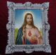GemÄlde Sacro Cuore Di Gesu Jesus Ikonen Bilder Antik Barock Look 45x38cm 345b Votivbilder & Sakralmalerei Bild 5