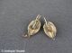 Gold Schaumgold Antikes Paar Ohrringe Medaillon Mit Blüte Zieseliert Schmuck & Accessoires Bild 1