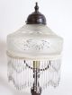 Tolle Stehlampe Wohnzimmerlampe Im Jugendstil Mit Glasschirm Ca.  39 Cm Gefertigt nach 1945 Bild 1