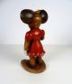 Große Vintage 60er Minni Mickey Mouse Maus Hangeschnitze Holzskulptur Disney 1960-1969 Bild 4