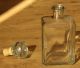 4 X Tolle Vintage Kristall Flaschen - - Geschliffene Whiskeyflasche Cognac Vodka Glas & Kristall Bild 3