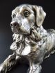 : Jugendstil Hund Dog Art Nouveau Bernhardiner Retriever Versilbert Figur 7c Wmf 1890-1919, Jugendstil Bild 7
