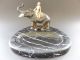 : Wiener Jugendstil Bronze Elefant Elephant Gold Mahout Art Nouveau Bowl Marmor 1890-1919, Jugendstil Bild 5