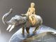 : Wiener Jugendstil Bronze Elefant Elephant Gold Mahout Art Nouveau Bowl Marmor 1890-1919, Jugendstil Bild 8