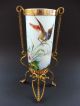 Jugendstil Vase Vergoldet Montierung Vogel Emailmalerei Art Nouveau Bird 3gg Wmf 1890-1919, Jugendstil Bild 10