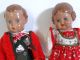 Paar Schildkröt Puppen Hans Und Bärbel Inkl.  Kleidung Celluloid Puppen Schildkröt Bild 1