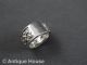 Silber 925 Schmuck Schmuckstück Breiter Massiver Ring Mit Blütendekor - Modern Ringe Bild 2