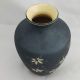Vintage Keramik Vase Schwarz Matt Blütendekor Handarbeit Tolle Form Höhe 22,  5cm Nach Stil & Epoche Bild 4
