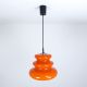 Glas Lampe Glaslampe Orange Vintage Pendellampe Orange Pendant Lamp 1960-1969 Bild 2