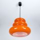Glas Lampe Glaslampe Orange Vintage Pendellampe Orange Pendant Lamp 1960-1969 Bild 3