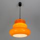 Glas Lampe Glaslampe Orange Vintage Pendellampe Orange Pendant Lamp 1960-1969 Bild 6