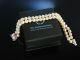 Edler Klassiker Akoya Zucht Perlen Armband Gold 585 2 Reihig Pearl Bracelet Schmuck & Accessoires Bild 4