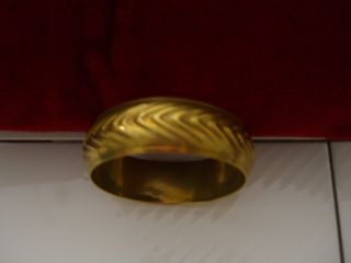 Antik Armreif Armband Schmuck - Reif Alt - Gold Farbe Metall,  Sehr Alt Durchm.  6,  5cm Bild