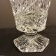 Vase Blumenvase Bleikristall Fußvase Vintage Design Sternschliff 20cm H.  1,  4kg Kristall Bild 2