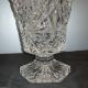 Vase Blumenvase Bleikristall Fußvase Vintage Design Sternschliff 20cm H.  1,  4kg Kristall Bild 5