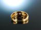 Antiker Freundschafts Band Ring Rubine Diamanten Gold 750 England Um 1910 Ringe Bild 3