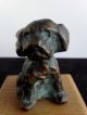 Friedrich Haufe 20.  Jhd.  - Bronze - Kleiner Hund Kunst Bild 5