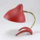 Louis Kalff KrÄhenfuss Tischlampe 50s Lampe Rot 50er Vintage Leuchte Desk Lamp 1950-1959 Bild 3