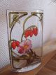 Rosa Canina - SchÖne Glas - Vase / Blumenvase Glasmalerei - Handarbeit - Signiert Glas & Kristall Bild 1