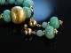 Caribbean Blue Necklace Earrings Kette Ohrringe Amazonit Silber 925 Vergoldet Schmuck & Accessoires Bild 2