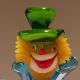 Murano Clown Aschenbecher Ashtray Bunt Farbenfroh Mundgeblasen Top Glas & Kristall Bild 1