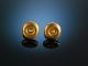 Handarbeit Klassische Ohrringe Earrings Gelb Gold 585 Diamanten Um 1990 Schmuck & Accessoires Bild 1