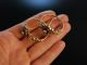 MÜnchner Biedermeier Historische Ohrringe Schaumgold 585 Granate Simili Perlen Schmuck nach Epochen Bild 5