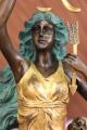 Mirval Bronze Figur Diana Die Jägerin Signierte Skulptur Antike Bild 6